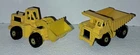 Vintage  1979 HOT WHEELS Yellow 3 Wheel Loader and Yellow Dump Truck Malaysia