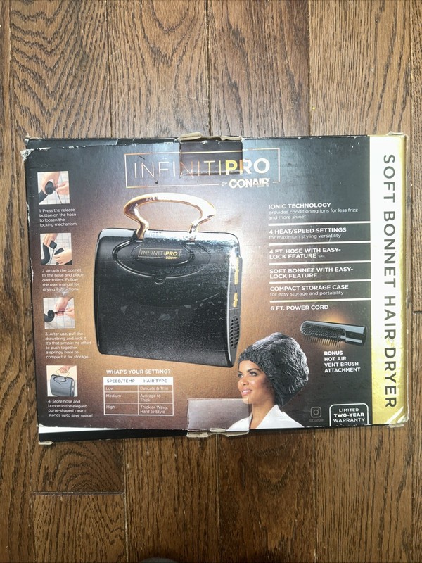 Infiniti Pro By Conair SB1GS Infiniti Pro Gold Series Soft Bonnet Hair Dryer