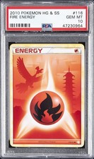2010 POKEMON HEARTGOLD & SOULSILVER #116 FIRE ENERGY PSA 10 on eBay