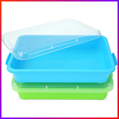 Sandkasten Mit Deckel Für Kinder Sensory Bin Spielzeug Wasser Sand 2er Set