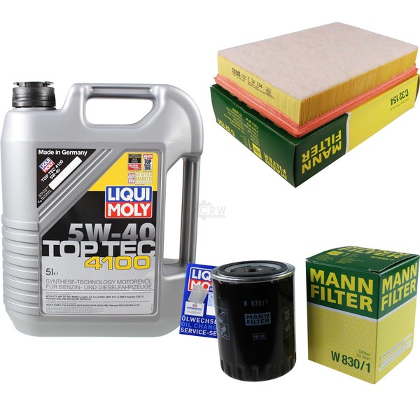 Inspektionspaket 5L Liqui Moly Top Tec 4100 5W-40 FüR VW Sharan 1.9 TDI Ford-image