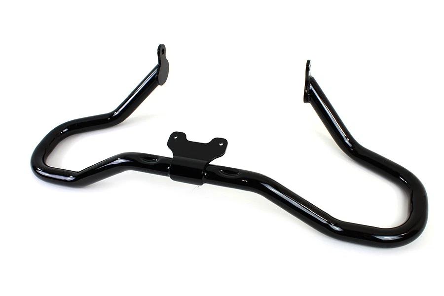 Protector de motor delantero negro picado para Harley Davidson Foto 3 de 4