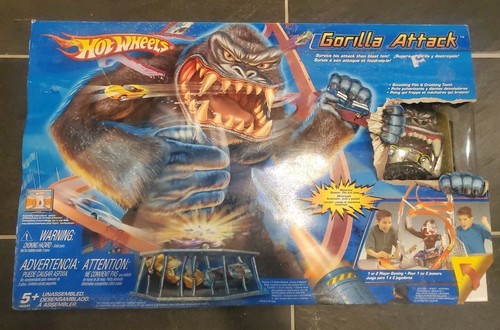 Hot Wheels Gorilla Attack Playset Rare 2005 NEW in Box - Picture 2 of 12