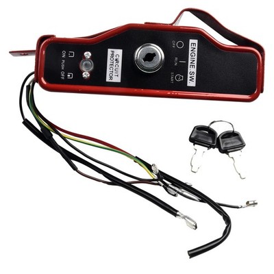 Zündungsschalter Generator Pumpe 168F/170F 188F/190F Eisen Rot+Schwarz