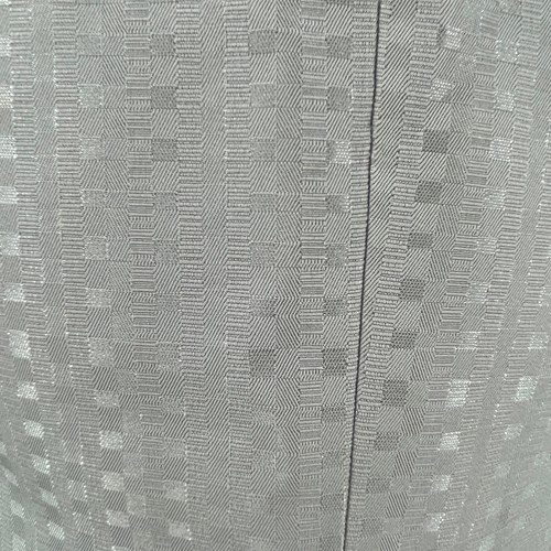 Chaqueta Blazer Evan Picone Gris Texturizado Redondo Plisado Cuello Formal Noche 4 - Imagen 9 de 12