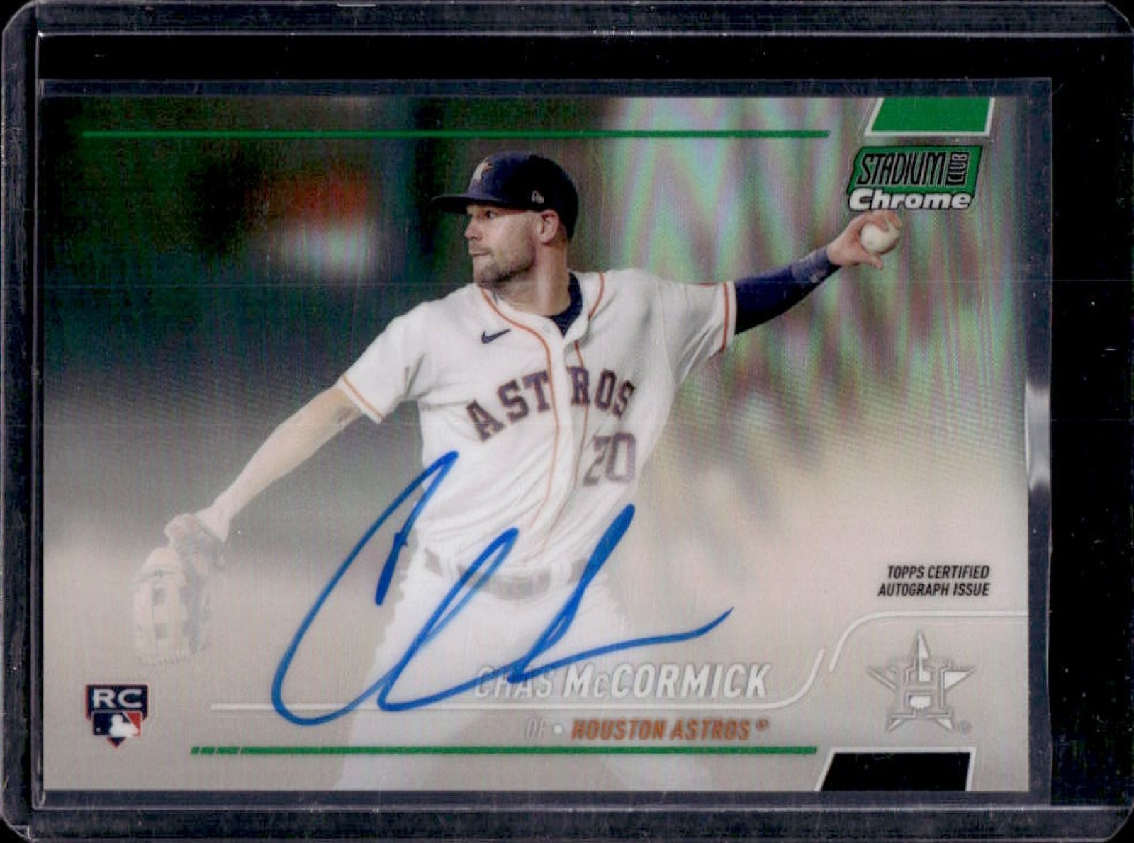 2022 Topps Chrome Chas McCormick Rookie Auto RC Green Refractor #/99 Astros