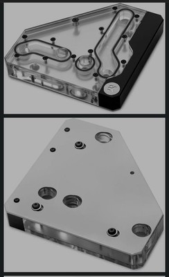 EK-Quantum Momentum CPU Water Block D-RGB VRM Bridge for ROG MaximusXII Formula 