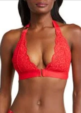 we are HAH Free People Groupie Bralet Sheer Lace Size Medium NWT