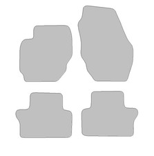 Tappetini adatti per Volvo V70 III tipo 135 (anno 2007 - 2016), Deluxe nero