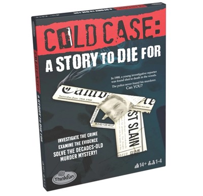 NEW ThinkFun Cold Case: A Story to Die For - Interactive Murder Mystery Game