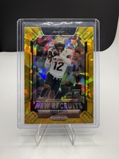 2025 Panini Prizm Draft Picks - New Recruits Travis Hunter #5 Gold Ice Prizm...