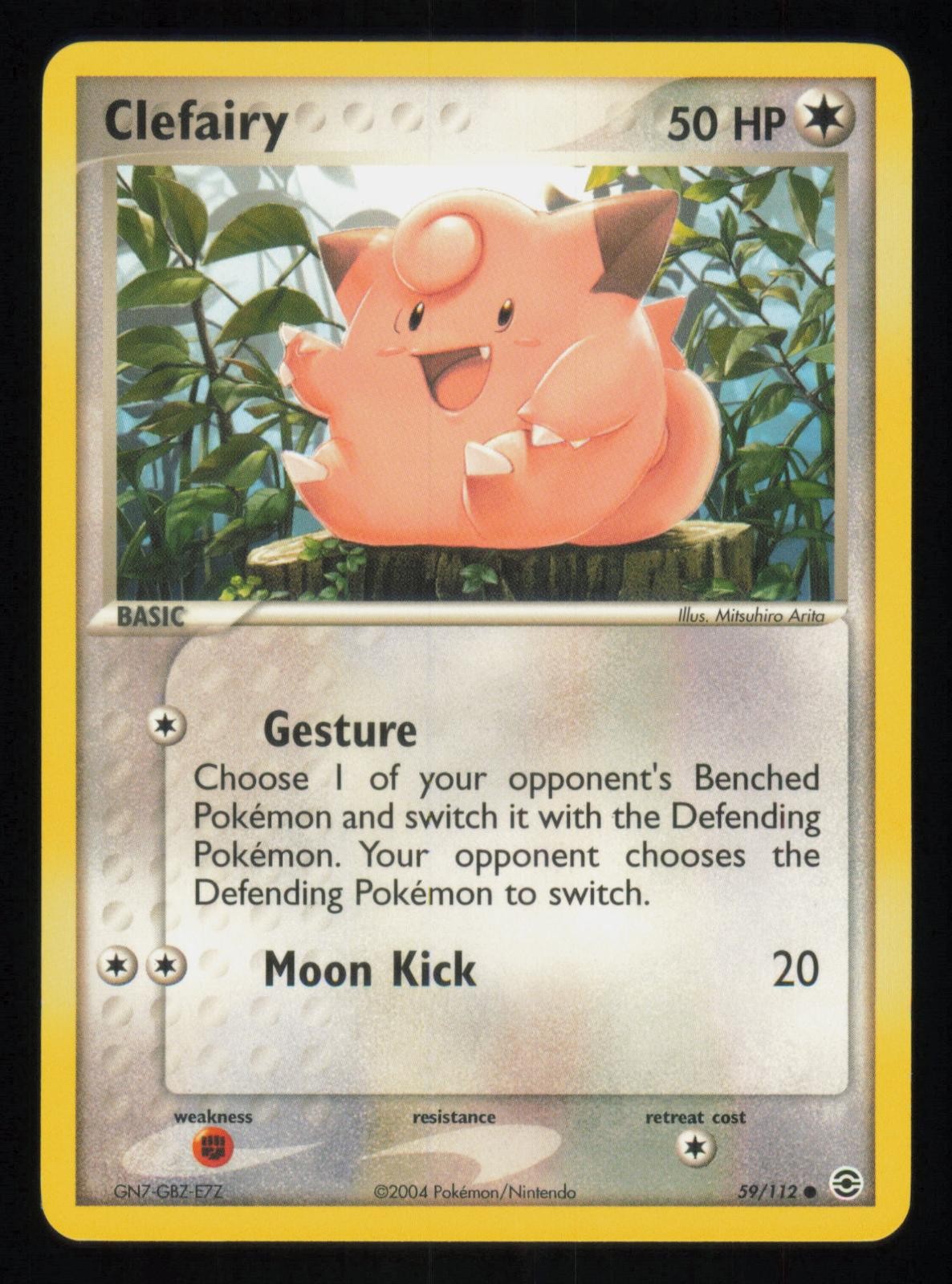 CLEFAIRY 59/112 COMMON FIRERED & LEAFGREEN LP POKEMON