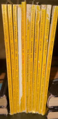    Vintage National Geographic Magazine Lot of (11)  Mixed Issues 1951 1987 