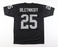 Fred Biletnikoff Signed Oakland Raiders Jersey (Beckett) Oak. #1 W.R. 1965–1978