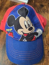 Disney Youth Kids - Mickey Mouse MVP 28 Baseball Cap Hat - Red and Blue