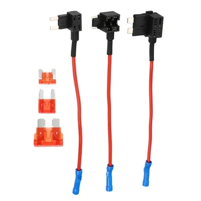 3pcs Voiture Fusible Robinet Trousse 3pcs 10A Standard Faible Mi-ni Fusible - Photo 1/4