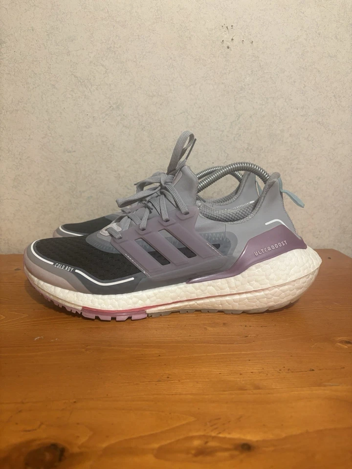 Adidas Ultra Boost 21 холодный Rdy женские кроссовки серый и фиолетовый кроссовки 9 - Изображение 2 из 4