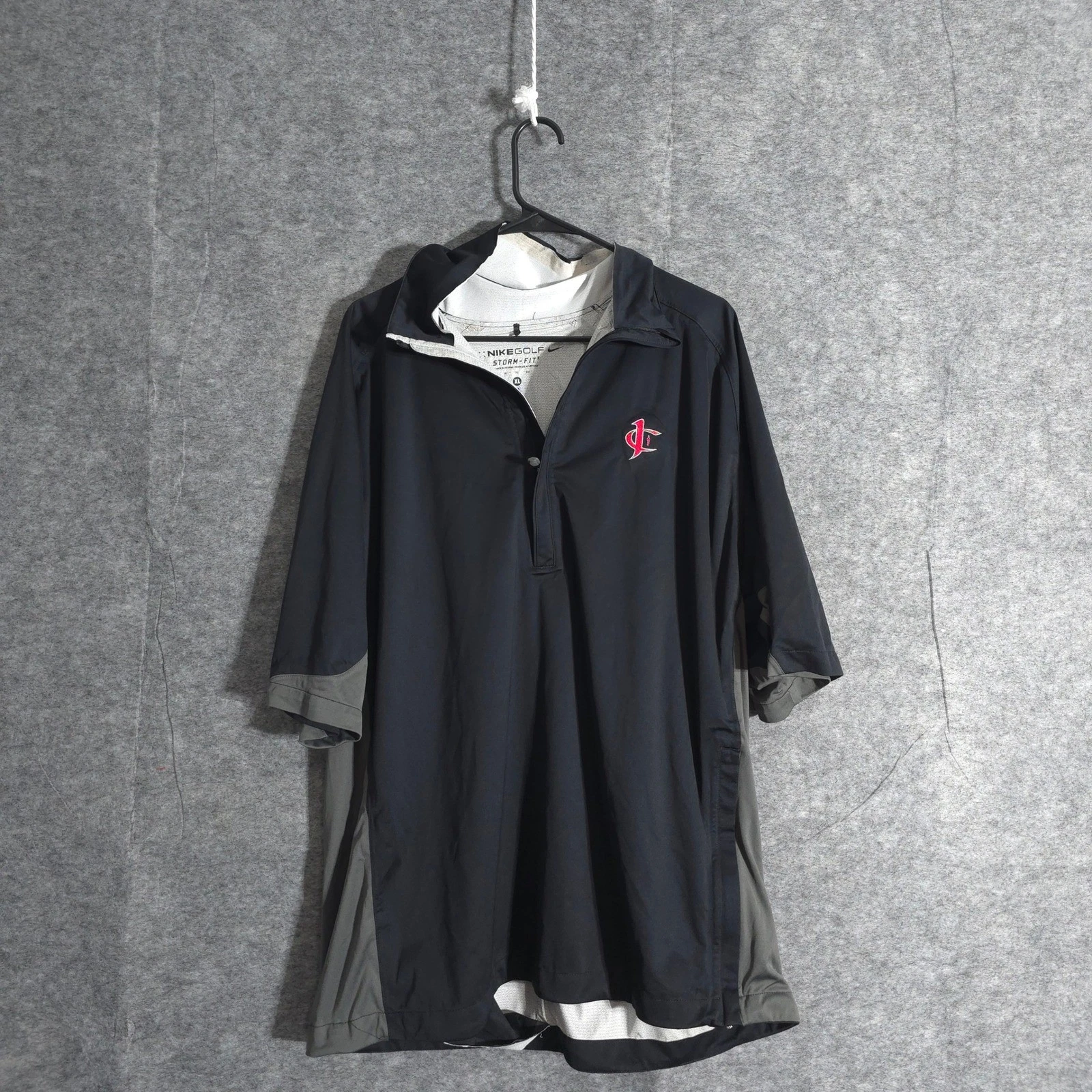 Nike Golf Storm Fit Pullover Windbreaker Jacket Mens XL Short Sleeve Sports Gym