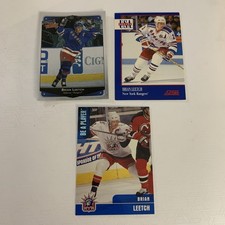 Brian Leetch a lot of three different NHL cards New York Rangers