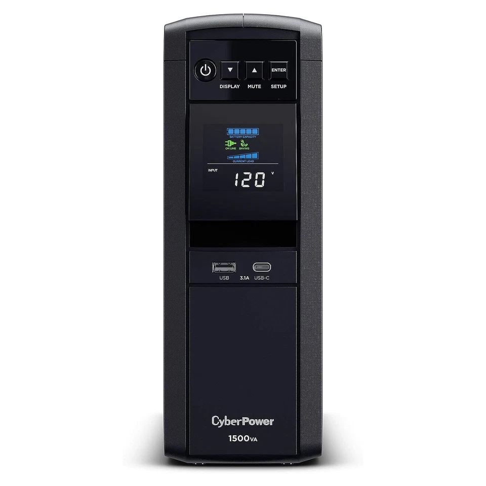 CyberPower CP1500PFCLCD-R 1500 VA / 1000W PFC Sinus USV Zertifiziert Refurbished