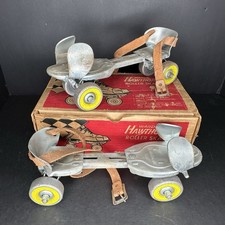 Vintage Wards Hawthorne Roller Skates With Original Box No 60-4809 Street Skates