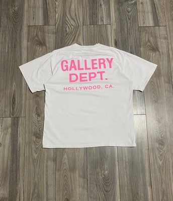 Gallery Dept. Big Logotype White T-Shirt Size L Men's