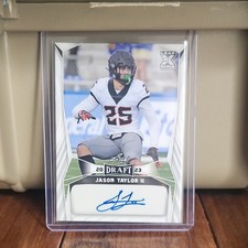 Leaf Draft 2023 Rookie Autograph Jason Taylor II Football Card BA-JJ2 NCAA. rookie card picture
