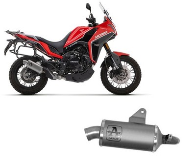 Exhaust Muffler Indy-R Arrow Aluminum for Moto Morini X Cape 650 2022 > 2024