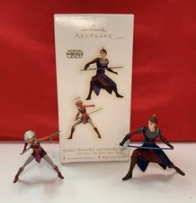 Hallmark Anakin Skywalker & Ahsoka Tano Star Wars Clone Wars  Ornaments-4-3-30