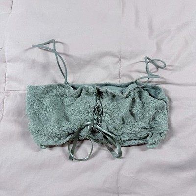 Colsie Womens Sage Green Lace Bralette Size Small