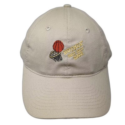 Otto Cap Baseball Cap Beige OS Nothin But Net 2002 Embroidered Hat Slideback