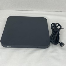 LG SP80NB80 Slim Portable DVD Writer External USB Drive Black Power Tested