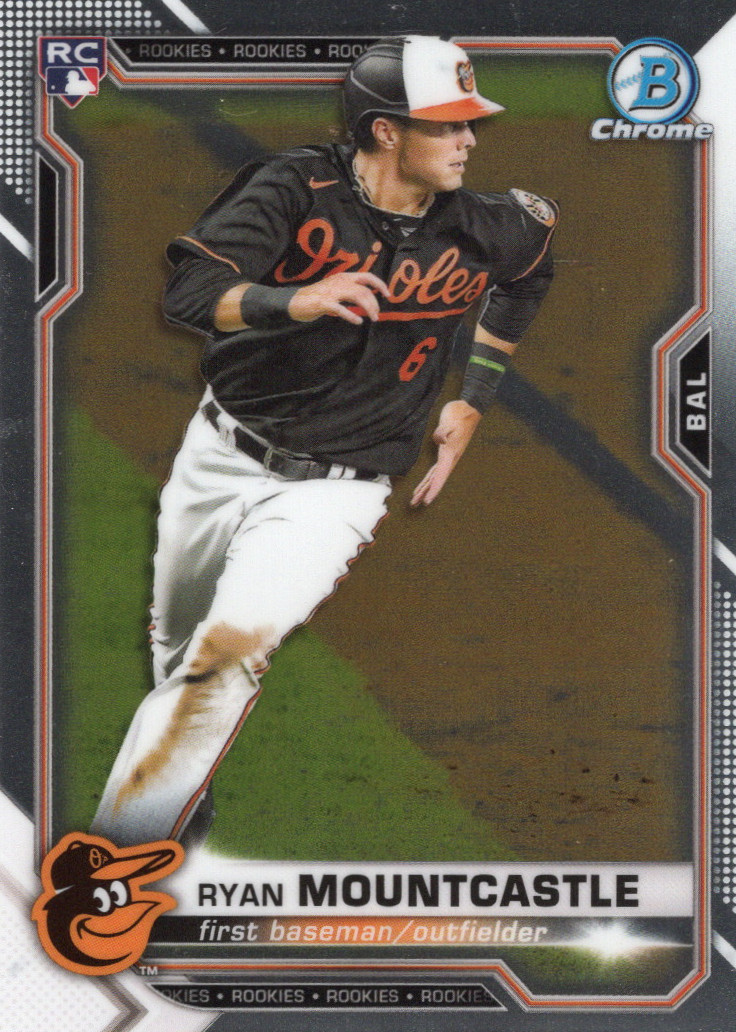 2021 Bowman Chrome #64 Ryan Mountcastle Rookie RC Baltimore Orioles