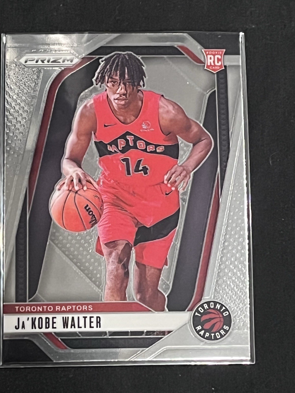 2024-25 Panini Prizm #223 Ja'Kobe Walter Rookie Toronto Raptors