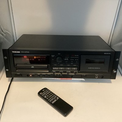 TASCAM CD-A700 CD Player Cassette Tape Master Recorder w/ Remote See Description