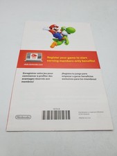 Super Mario Bros Nintendo Wii Club Nintendo INSERT ONLY Authentic