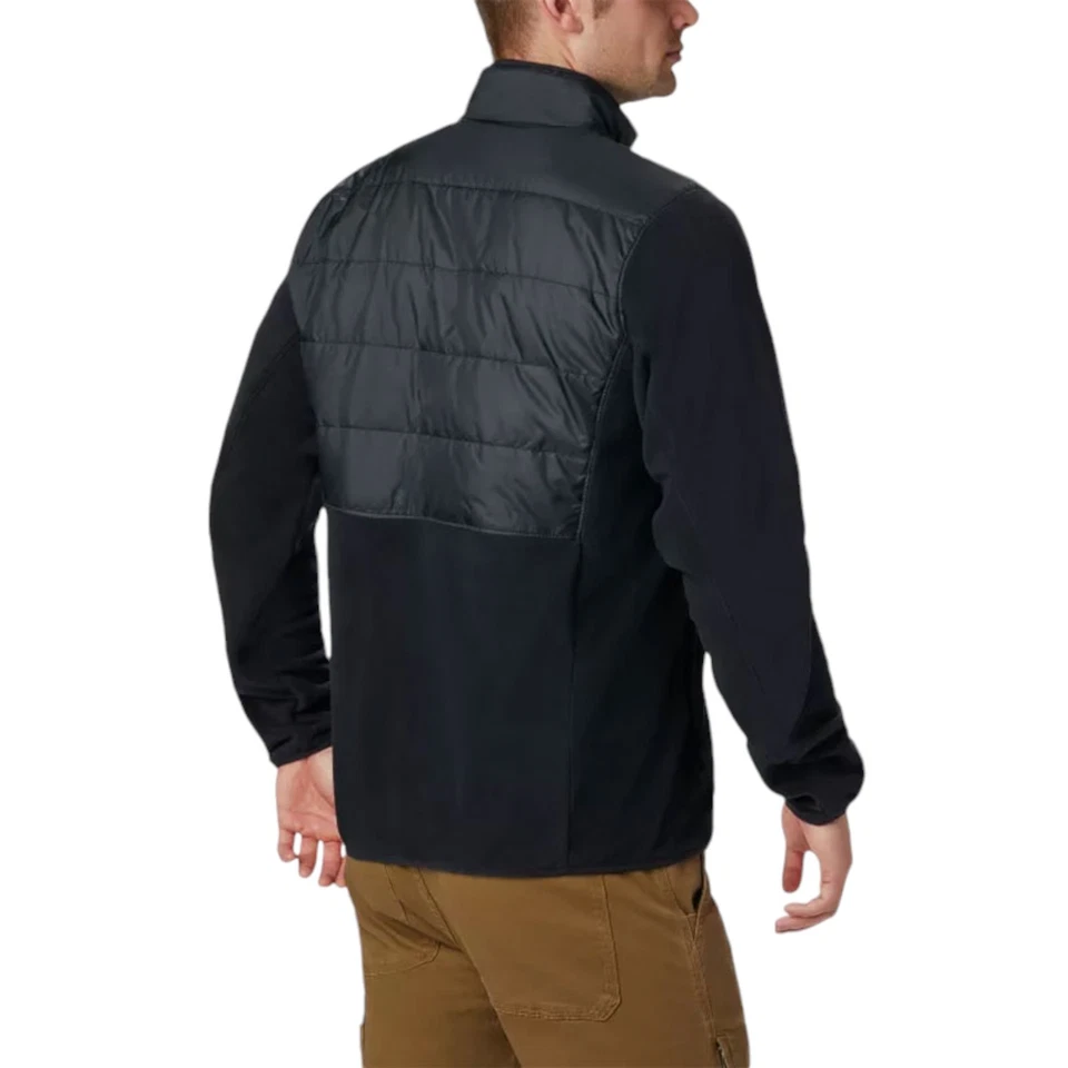 Columbia Mens Fleece Jacket Full Zip Sweat Warm Regular Fit Logo Winter Top New - Image 2 of 4