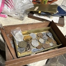 Mixed World Coin & Token Lot , Bags, Thai Porcelain Coins ect