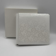 Creative Memories CM-7B Promise White Damask Print 7"x7" Wedding Scrapbook