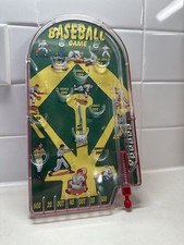 VTG Y2K Schylling 2006 BASEBALL Home Run PINBALL GAME 10 Table Top Game Works