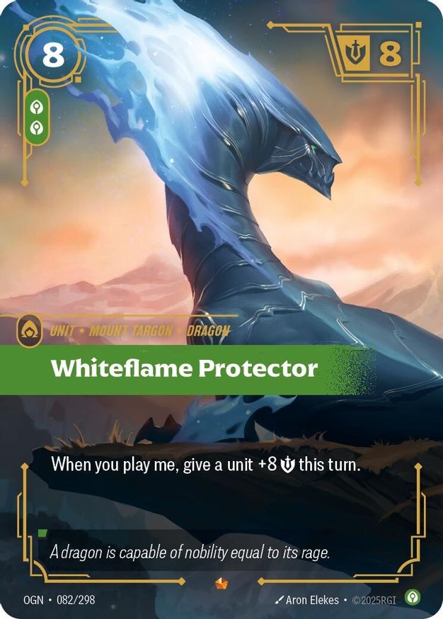 Riftbound Whiteflame Protector (82/353) Origins LP FOIL