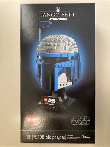 Lego Star Wars Jango Fett Helmet Set # 75408 Collectible Bust New