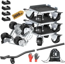 Furniture Moving Dolly with Reinforced Steel Panel Heavy Duty,360°Swivel & Top B