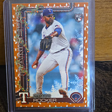 Topps 2025 Holiday Kumar Rocker Texas Rangers #H148 RC Rookie Baseball Card. rookie card picture