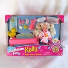 BATHTIME FUN Kelly Doll Barbie’s Baby Sister Bath Splash 1995 Mattel 14552 NFRB