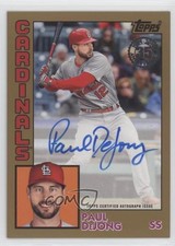 2019 Topps 1984 Baseball Series 2 Gold 17/50 Paul DeJong #84A-PD Auto 0t2