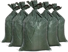 25 Green Empty Sandbags For Sale 14x26 Sandbag Sand Bags Bag Poly
