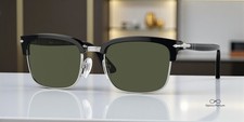 PERSOL PO3327S 95 31 Black Green 56 mm Unisex Sunglasses