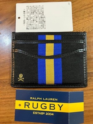 RUGBY Ralph Lauren Card Case Wallet Leather Skull