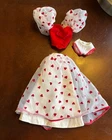 Vintage Loving You Mattel Barbie Doll Fashion 3 piece set Outfit Red Top Skirt